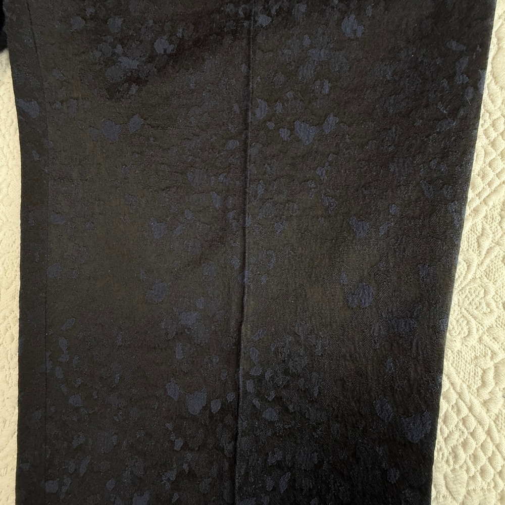 Burberry‎ London Black Jacquard Tailored Straight Leg Dress Pants Womens Size 6 - Picture 5 of 7